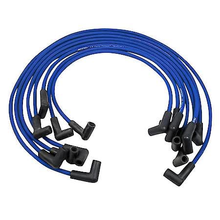 808311 Flame-Thrower Spark Plug Wires 8 cyl 8mm GM HEI Custom Fit Blue