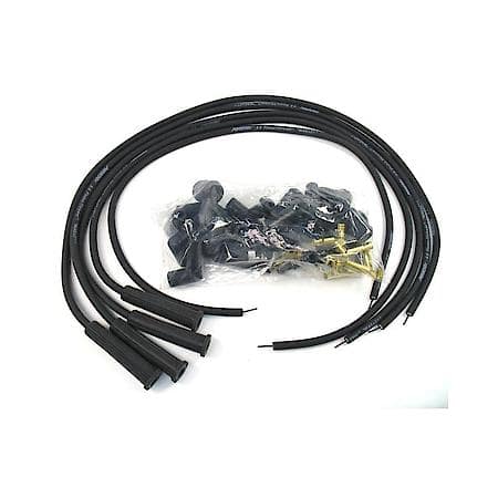 8042VW Flame-Thrower Spark Plug Wires 4 cyl 8mm VW Universal 180 Degree Black