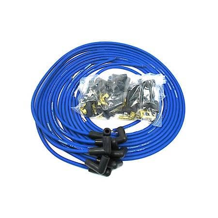 808390 Flame-Thrower Spark Plug Wires 8 cyl 8mm Universal 90 Degree Blue
