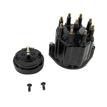 D600710 Cap Male Black And Rotor 8 Cylinder Flame-Thrower Billet Distributor