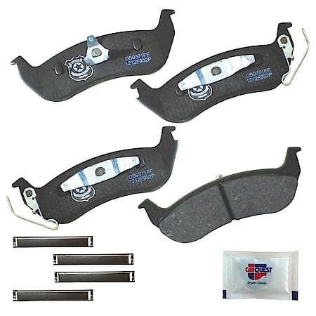 PD Rear Brake Pads: Low-metallic, With Hardware, Police/Emergency Vehicles - Rear
