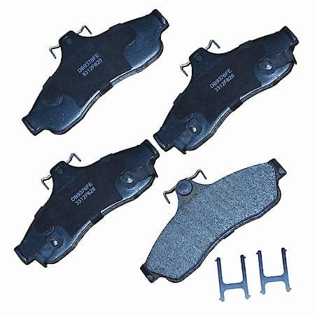 Severe Duty Brake Pads: With Hardware, Semi-metallic, Ideal for Heavy Towing - Rear