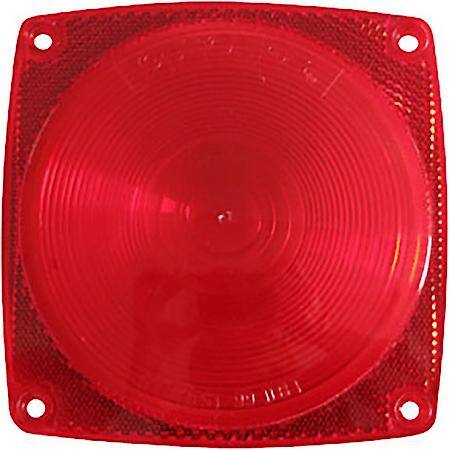 RED REPLACEMENT TAIL LIGHT AND MARKER LENS KIT FOR UNIVERSAL TAIL LIGHTS