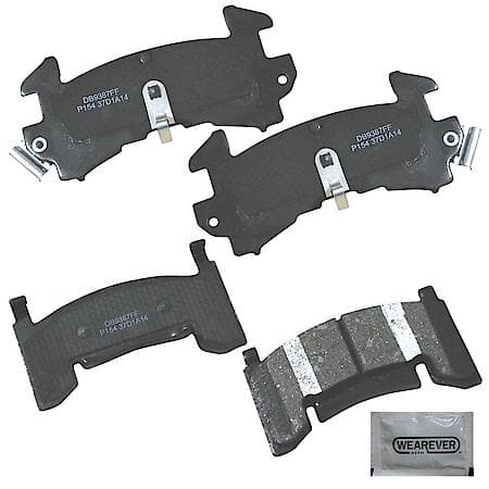Brake Pads: Ceramic, Better Performance, Quiet, Low Dust