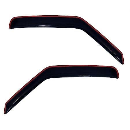 Ventvisor Window Visors, In-Channel Mount, Smoke, Front, 2 Pc