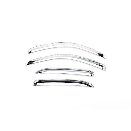 Low Profile, In-Channel With 3M ┐ Tape, Chrome Plated, Abs Plastic, Set Of 4