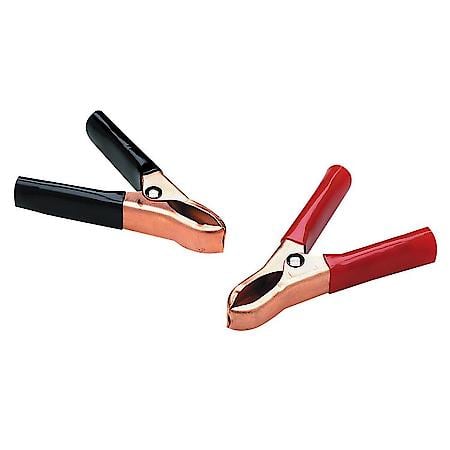 Copper Plated 50 Amp Clips - For Use W/All Battery Operated Electric Devices -1" Jaw Opening 3" Long