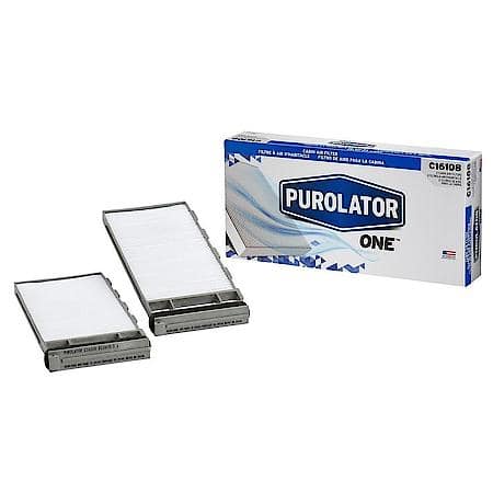 Cabin Air Filter: Up to 99% Dirt Removal; Activated Carbon Blocks Odors