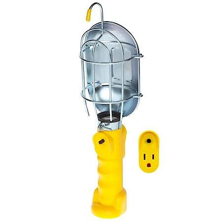 Incandescent Trouble Light - 50' 16/3 Metal Cage With Tap