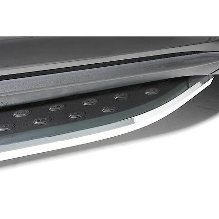 Powder Coated, Black With Chrome Trim, Aluminum, Unlighted