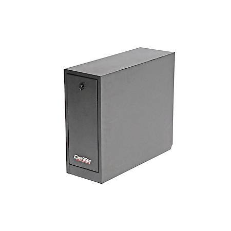 Smooth, Black Powder Coated Steel, 20.5"L x 8.5"W x 18.88 Height, 1.9 CuFt