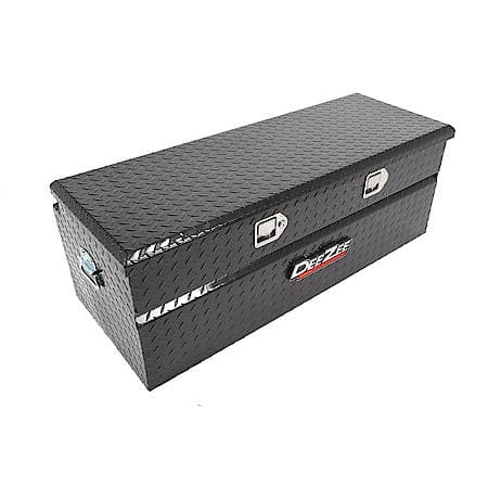 Chest, Single Lid, Diamond Tread, Black Gloss, 46.5" L X 19" W X 16" H
