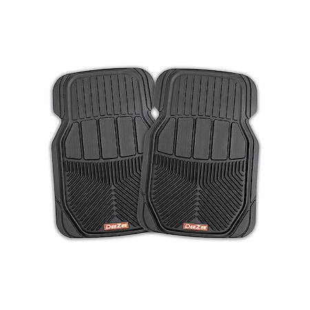 Universal 28 Inch Length X 19 Inch Width, Front, Black, Rubber, 2 Piece