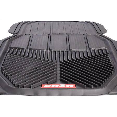 Universal 28 Inch Length X 19 Inch Width, Front, Black, Rubber, 2 Piece