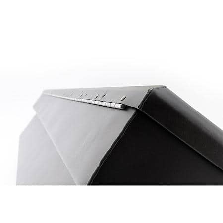 Crossover, Black Textured Powder Coat Steel, 20"L x 69-3/4"W x 12-1/4"H, 8.4CuFt