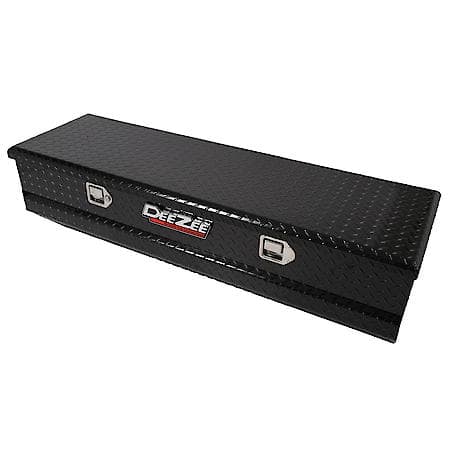 Chest, Single Lid, Diamond Tread, Black Gloss, 56" L X 19" W X 16" H