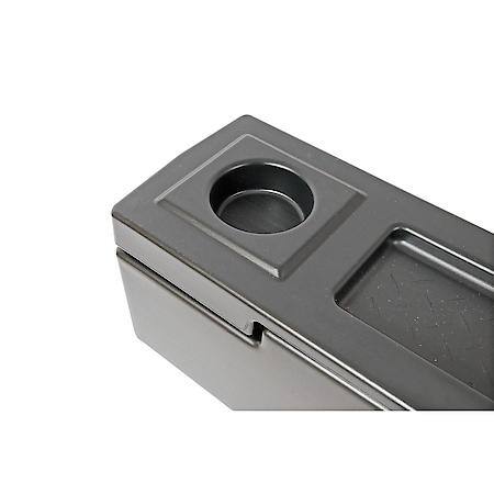 Wheel Well, Single Reversible Lid, Black, Polyethylene
