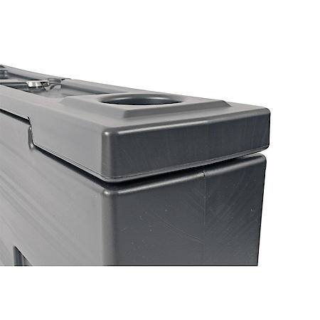 Wheel Well, Single Reversible Lid, Black, Polyethylene