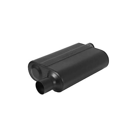 Super 44 Series Muffler 409S - 2.25 Offset In-2.25 Offset Out - Aggressive Sound