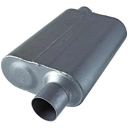 40 Series Muffler 409S - 2.50 Offset In - 2.50 Offset Out - Aggressive Sound
