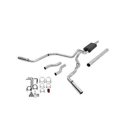 Cat-Back System - Dual Rear-Side Exit - American Thunder - Moderate Sound