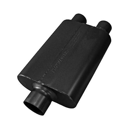 40 Delta Muffler 409S - 3.00 Center In - 2.50 Dual Out - Aggressive Sound
