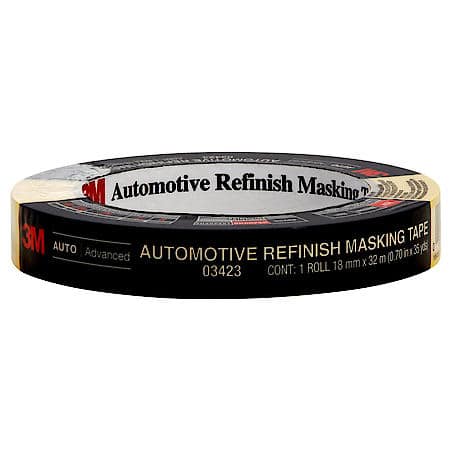 Automotive Refinish Masking Tape, 36 mm x 32 m, 6/case