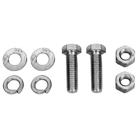 Exhaust Bolt Two Nuts, Two Flat Washers, Two 7/16-in. x 2.5-in. Hex-Head Grade 5 Bolts