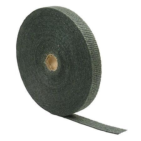 Black Glass Fiber Exhaust Wrap, 1 Inch X 100 Feet, Handles 1200 Deg. Direct