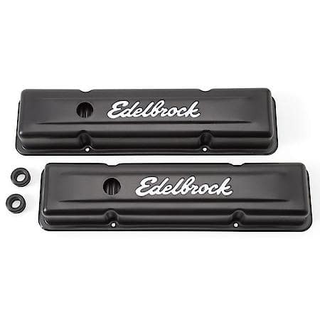 Signature Series Valve Covers, Black, Low Profile, Chevrolet 262-400, '59-'86