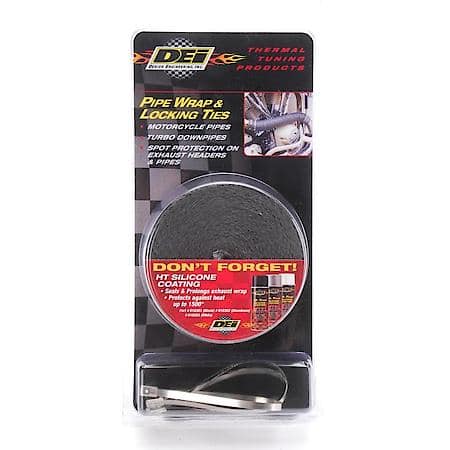 Black Pipe Wrap & Locking Ties Kit, Handles 1200 Deg. Direct