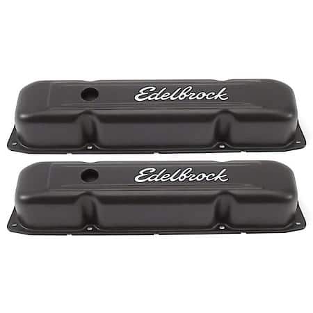 Signature Series Valve Covers: Big Block Chrysler 383-440, Black Steel