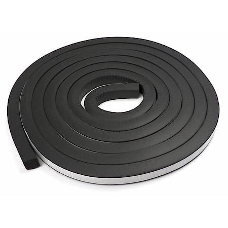 Square Multi Purpose Seal Adhesive Back, 1/2 in. x 1/2 in. 50 ft, Black