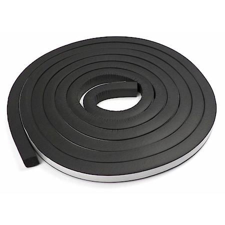 Square Multi Purpose Weatherstrip, 1/2 in. x 1/2 in. 20 ft, Black