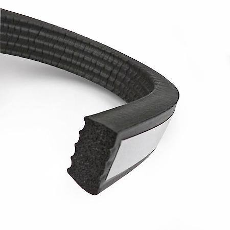 Multi Purpose Crown Weatherstrip, 5/8 in. x 3/8 in. 100 ft, Black
