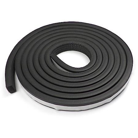 Multi Purpose Crown Weatherstrip, 5/8 in. x 3/8 in. 20 ft, Black