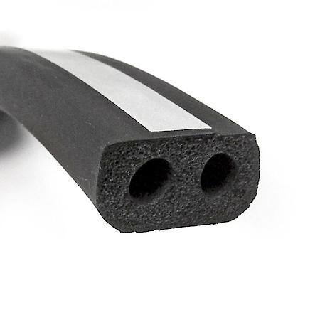 Camper Top Front Rail Seal, 1 in. x 9/16 in. 50 ft, Black