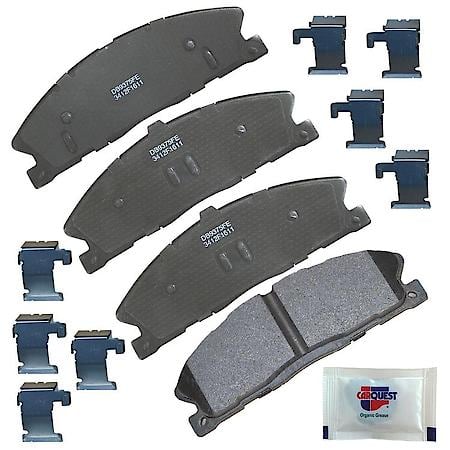 Severe Duty Front Brake Pads: Semi-metallic, With Hardware, Ideal for Heavy Towing - Front