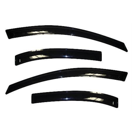 Ventvisor Window Visors, Outside Mount, Smoke, Front And Rear, 4 Pc