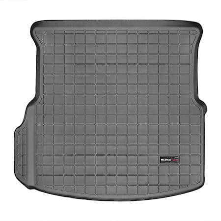 Cargo Area Liner: Raised Edges, Black, Custom Blended TPO (Thermopolyolefin), Non-Skid