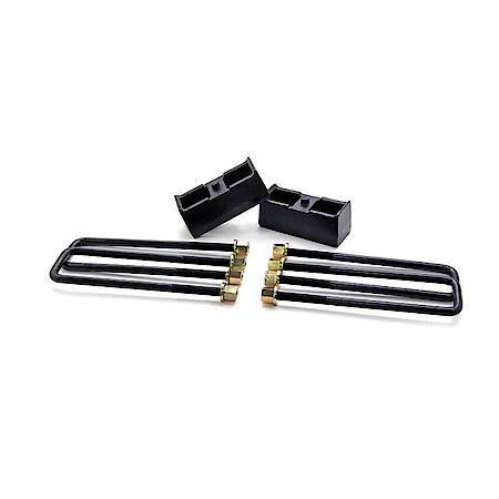 2.25 Inch Block, Black, Includes 2 Rear Blocks/4 U-Bolts And Hardware