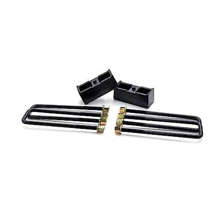 2.25 Inch Block, Black, Includes 2 Rear Blocks/4 U-Bolts And Hardware