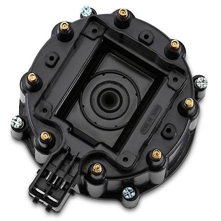 HEI Distributor Cap and Rotor Kit; Black Cap, Fits V8 GM Distributors