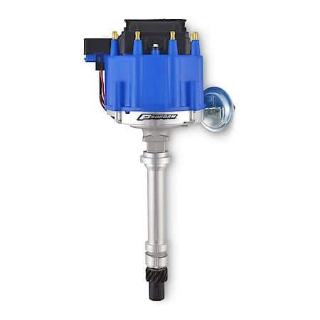 HEI Distributor; Blue Cap, Fits Chevy Small and Big Block V8 Engines 1955-1982