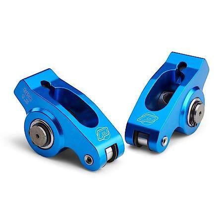 Self Align Roller Rockers, 1.5 Ratio,3/8" Stud, SBC V8 Engines w/ Center Hold-Down V/C. set of 16