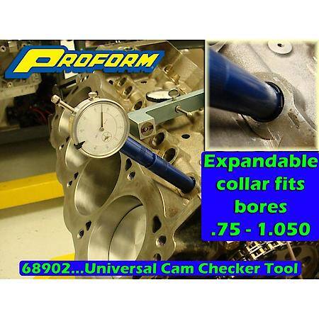Universal Cam Checker Tool; Fits Lifter Bores .750" - 1.050", Aluminum