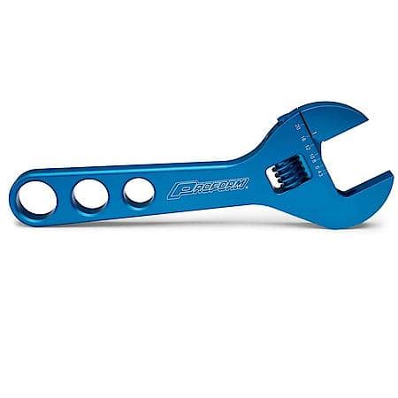 Adjustable AN Wrench, 10AN - 20AN, Blue Anodized Aluminum