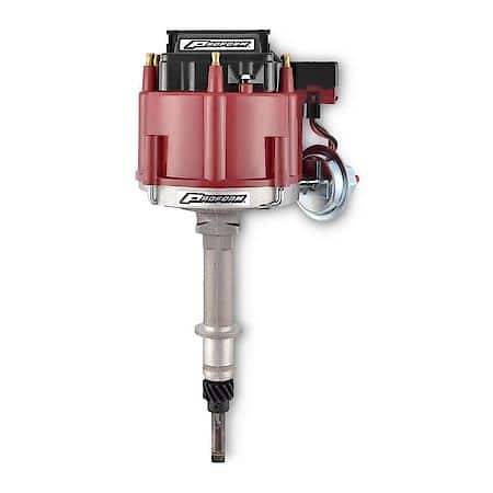 HEI Distributor; Red Cap, Fits Chevy Inline 6 Cylinder 194-292 Engines