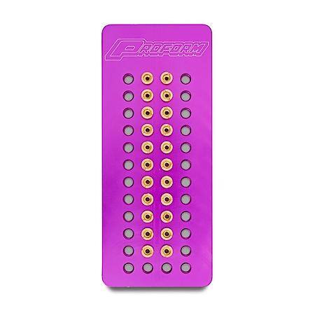 Billet Aluminum Carburator Jet Plate, Holds 22 Pair of Jets; Jets not included