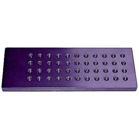 Billet Aluminum Carburator Jet Plate, Holds 22 Pair of Jets; Jets not included